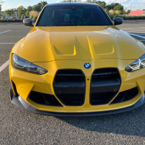 csl style carbon fiber front bumper lip for 21 24 bmw g80 m3 g82 g83 m4