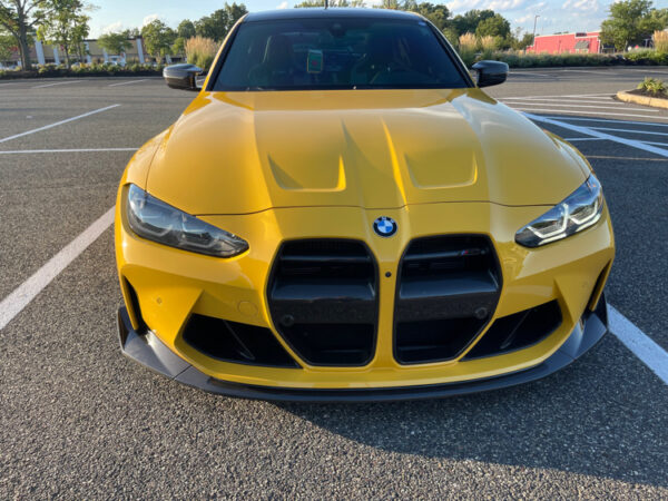 csl style carbon fiber front bumper lip for 21 24 bmw g80 m3 g82 g83 m4