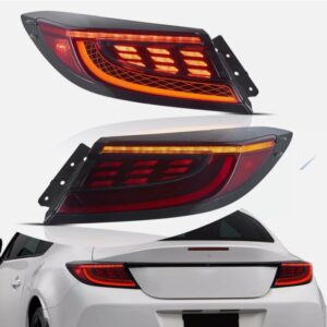 red led dynamic taillights for 22+ toyota gr86 subaru brz tail lights