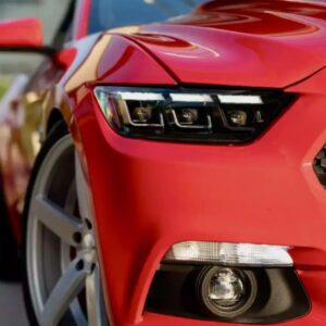 tri led drl dynamic led headlights for 2015 2017 ford mustang gt350 gt500 head lights