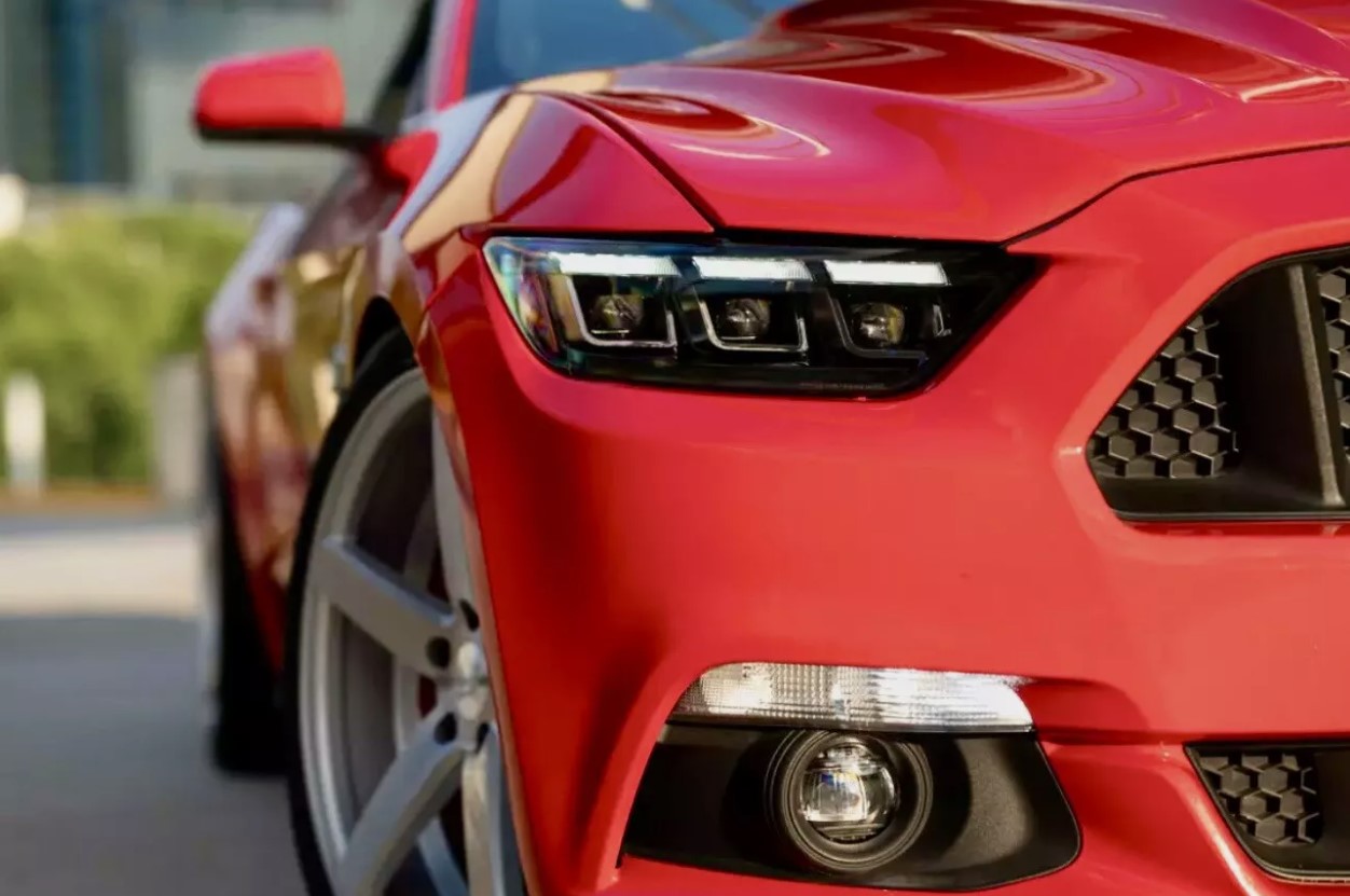 tri led drl dynamic led headlights for 2015 2017 ford mustang gt350 gt500 head lights