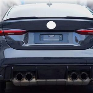 m performance style carbon diffuser rear splitter 3pcs for 2021 2024 bmw m3 m4 g80 g82