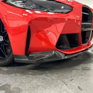 m performance style carbon fiber front bumper lip for 21 24 bmw g80 m3 g82 g83 m4