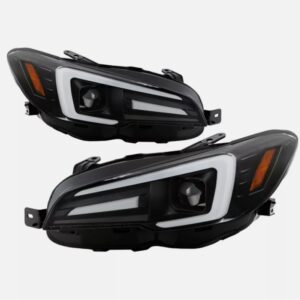 apex led drl dynamic blinker headlights for 18 21 subaru wrx sti v1 levorg