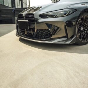 csl style carbon fiber front bumper lip for 21 24 bmw g80 m3 g82 g83 m4