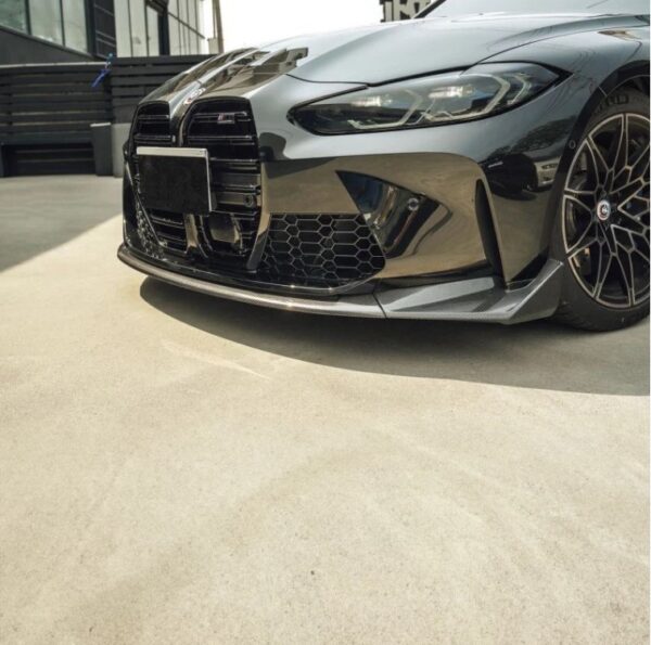 csl style carbon fiber front bumper lip for 21 24 bmw g80 m3 g82 g83 m4