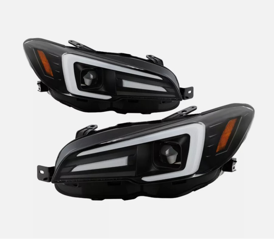 apex led drl dynamic blinker headlights for 18 21 subaru wrx sti v1 levorg