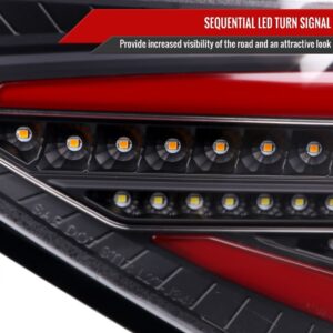 spec d jet black3d led tail light dynamic signal for 08 13 subaru impreza g3 wrx rs sti hatchback taillights