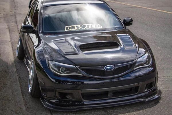varis style carbon fiber bonnet hood for 07 13 subaru impreza wrx sti g3 grb gvb