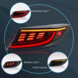 smoke led dynamic taillights for 22+ toyota gr86 subaru brz tail lights