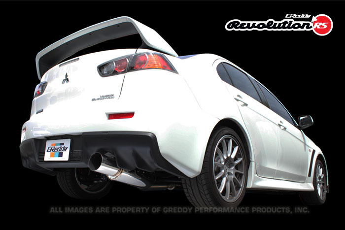 trust greddy revolution rs cat back exhaust – mitsubishi evo x cz4a (single exit)