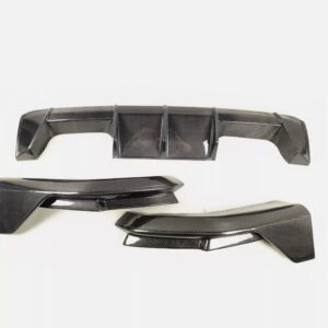m performance style carbon diffuser rear splitter 3pcs for 2021 2024 bmw m3 m4 g80 g82
