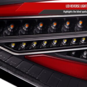 spec d jet black3d led tail light dynamic signal for 08 13 subaru impreza g3 wrx rs sti hatchback taillights