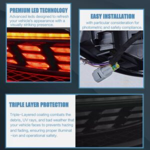 smoke led dynamic taillights for 22+ toyota gr86 subaru brz tail lights