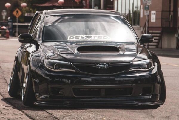 varis style carbon fiber bonnet hood for 07 13 subaru impreza wrx sti g3 grb gvb