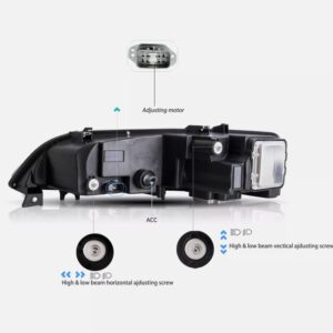 full led projector headlights for 2003 2008 mazda 6 w/start up animation