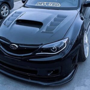 varis style carbon fiber bonnet hood for 07 13 subaru impreza wrx sti g3 grb gvb