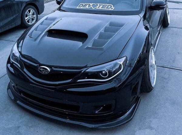 varis style carbon fiber bonnet hood for 07 13 subaru impreza wrx sti g3 grb gvb