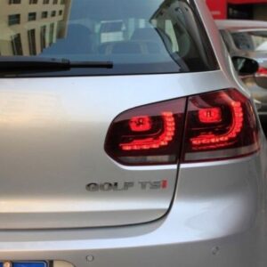 golf r style clear red full led taillights for 2009 2013 vw golf 6 vi mk6 tsi tdi gti