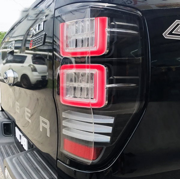 black 3d led tail lights dynamic blinker for 11 20 ford ranger mk1 mk2 wildtrak taillights