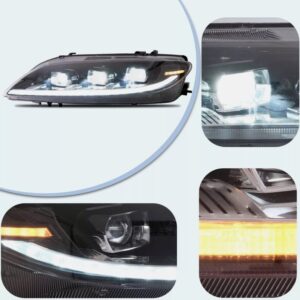 full led projector headlights for 2003 2008 mazda 6 w/start up animation