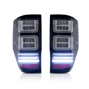 black 3d led tail lights dynamic blinker for 11 20 ford ranger mk1 mk2 wildtrak taillights