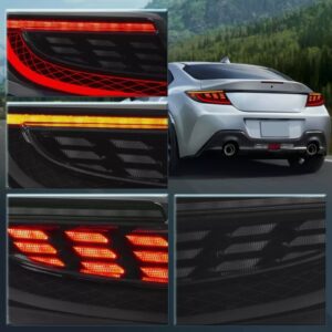 smoke led dynamic taillights for 22+ toyota gr86 subaru brz tail lights