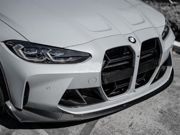 csl style carbon fiber front bumper lip for 21 24 bmw g80 m3 g82 g83 m4