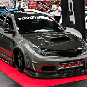 varis style carbon fiber bonnet hood for 07 13 subaru impreza wrx sti g3 grb gvb