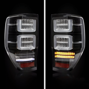 black 3d led tail lights dynamic blinker for 11 20 ford ranger mk1 mk2 wildtrak taillights