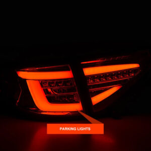 spec d jet black3d led tail light dynamic signal for 08 13 subaru impreza g3 wrx rs sti hatchback taillights