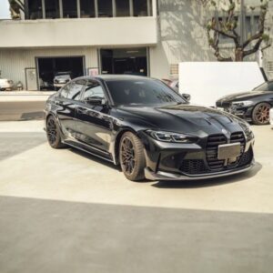 csl style carbon fiber front bumper lip for 21 24 bmw g80 m3 g82 g83 m4