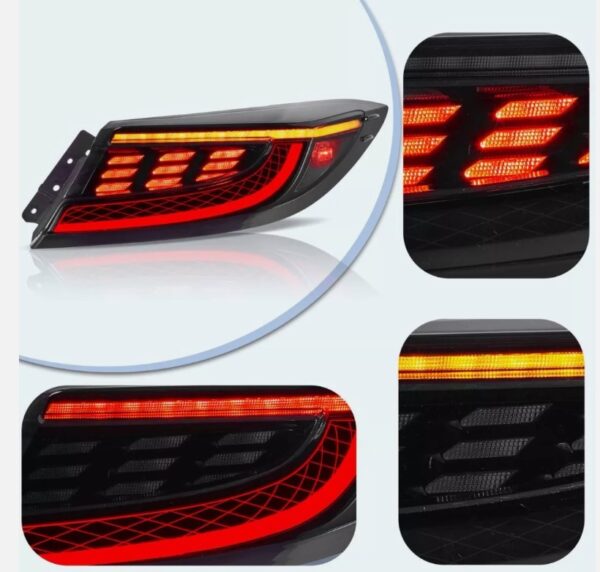 smoke led dynamic taillights for 22+ toyota gr86 subaru brz tail lights