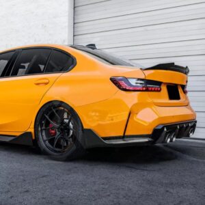 dry carbon fiber rear bumper side splitter for 21 24 bmw m3 g80