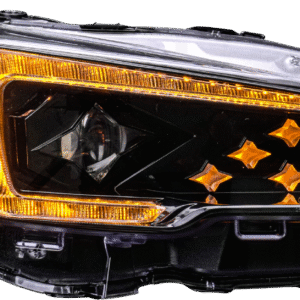 coplus stellar star logo led drl headlights for 14 17 subaru wrx sti levorg va