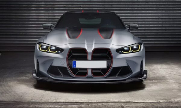 csl style carbon fiber front bumper lip for 21 24 bmw g80 m3 g82 g83 m4