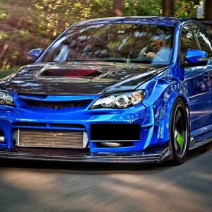 varis style carbon fiber bonnet hood for 07 13 subaru impreza wrx sti g3 grb gvb