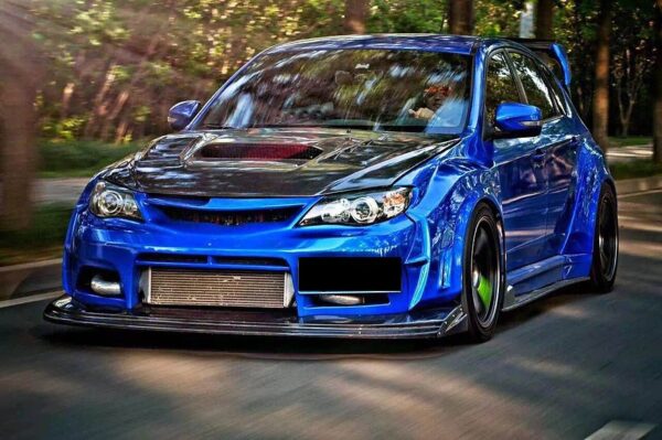varis style carbon fiber bonnet hood for 07 13 subaru impreza wrx sti g3 grb gvb