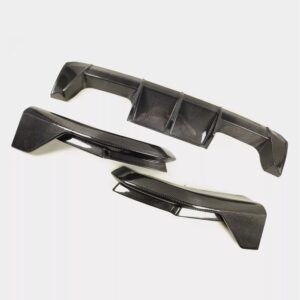 m performance style carbon diffuser rear splitter 3pcs for 2021 2024 bmw m3 m4 g80 g82