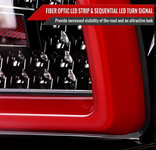 spec d jet black led taillights for 08 13 subaru impreza wrx sti g3 4d tail lights