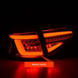 spec d jet black3d led tail light dynamic signal for 08 13 subaru impreza g3 wrx rs sti hatchback taillights