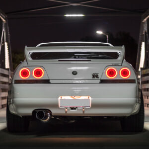 78 works fiber ring led taillights for 93 98 nissan skyline r33 gtr gts25t gtst tail lights