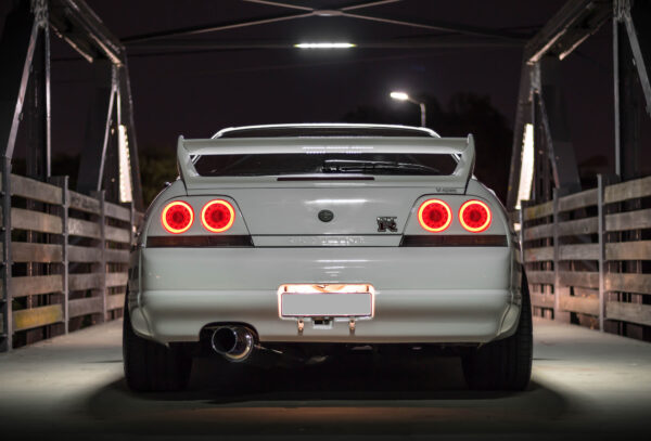 78 works fiber ring led taillights for 93 98 nissan skyline r33 gtr gts25t gtst tail lights