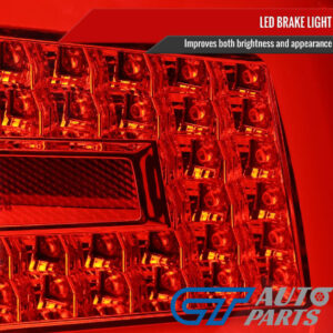 spec d clear red led taillights for 08 13 subaru impreza wrx sti g3 4d tail lights