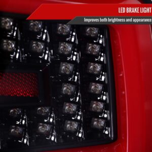 spec d jet black led taillights for 08 13 subaru impreza wrx sti g3 4d tail lights