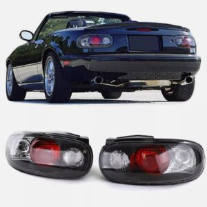 jdm black rear taillights for 1989 1998 mazda na miata mx5 mx 5 taillights