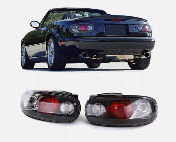 jdm black rear taillights for 1989 1998 mazda na miata mx5 mx 5 taillights