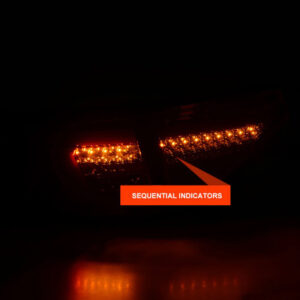 spec d jet black3d led tail light dynamic signal for 08 13 subaru impreza g3 wrx rs sti hatchback taillights