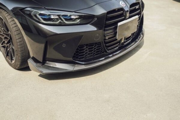 csl style carbon fiber front bumper lip for 21 24 bmw g80 m3 g82 g83 m4