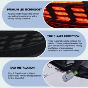 smoke led dynamic taillights for 22+ toyota gr86 subaru brz tail lights